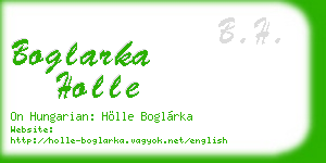 boglarka holle business card